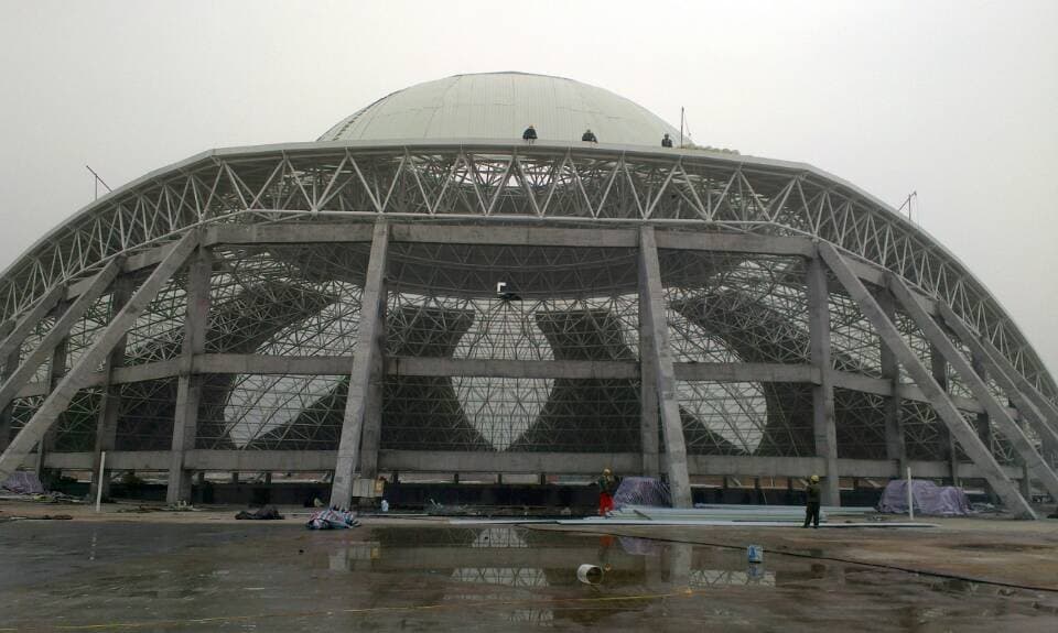 西藏温泉馆网架工程