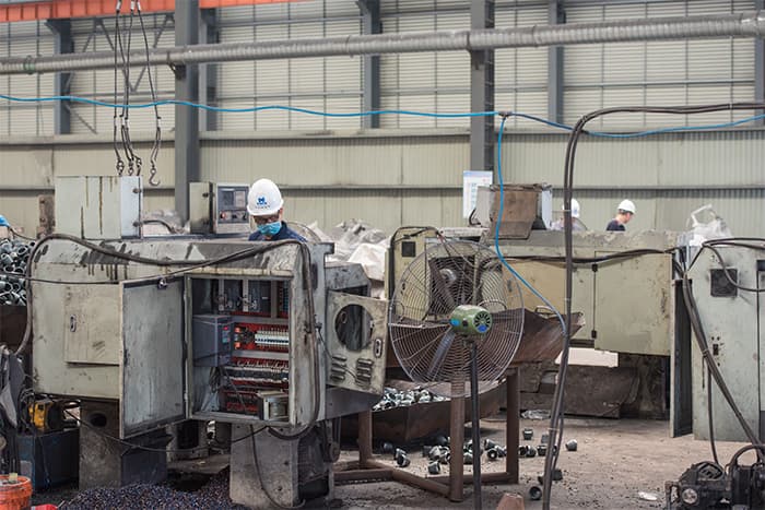 西藏网架配件-锥头加工车间